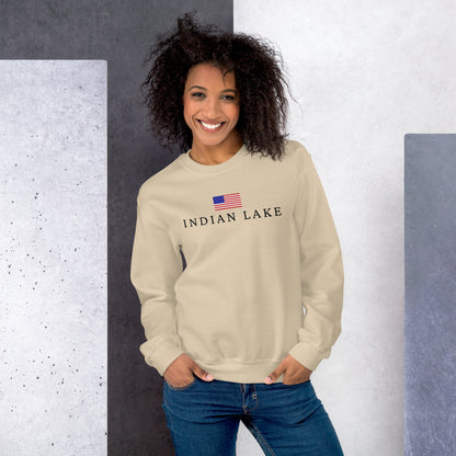 Indian Lake American Flag Sweatshirt