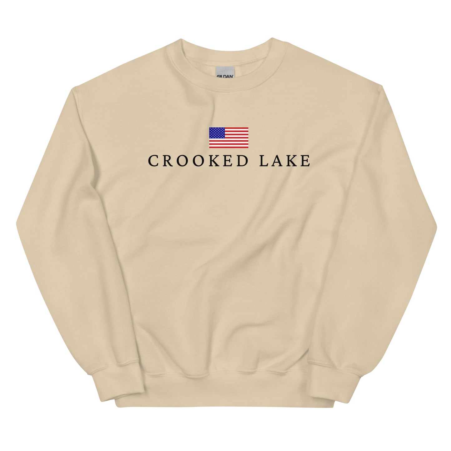 Crooked Lake American Flag Sweatshirt