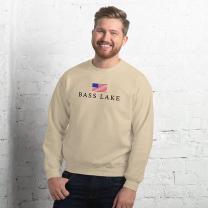 Bass Lake American Flag Sweatshirt