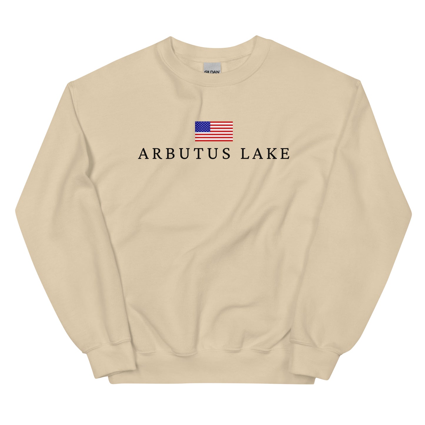 Arbutus Lake American Flag Sweatshirt