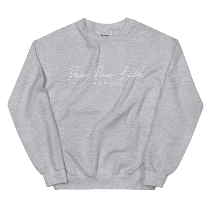 Paw Paw Lake Script Sweatshirt