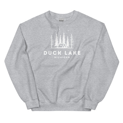 Duck Lake Night Camping Sweatshirt