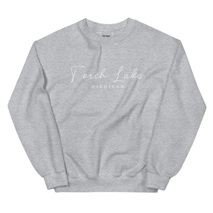 Torch Lake Script Sweatshirt