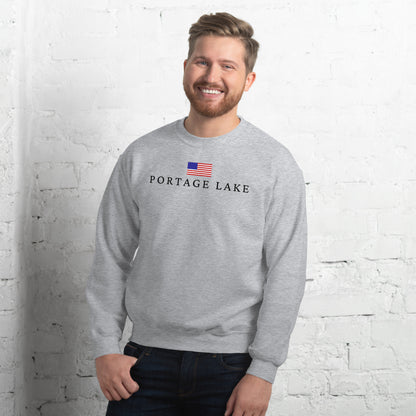 Portage Lake American Flag Sweatshirt