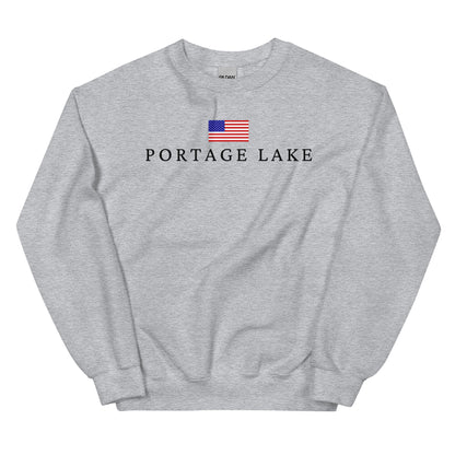 Portage Lake American Flag Sweatshirt