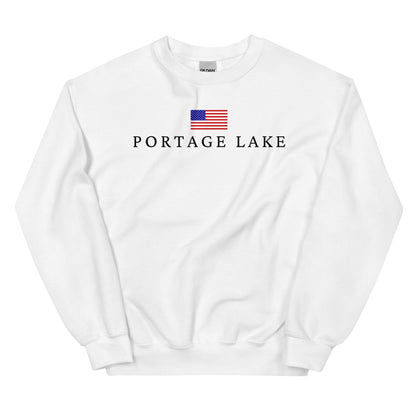 Portage Lake American Flag Sweatshirt