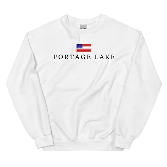 Portage Lake American Flag Sweatshirt