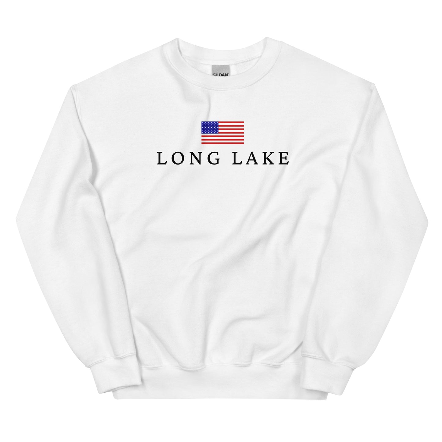 Long Lake American Flag Sweatshirt