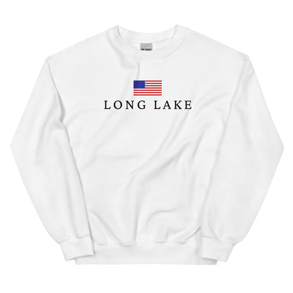 Long Lake American Flag Sweatshirt