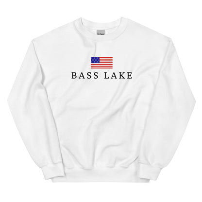 Bass Lake American Flag Sweatshirt