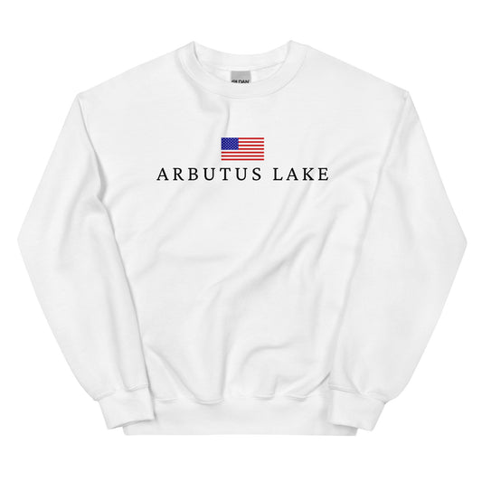 Arbutus Lake American Flag Sweatshirt