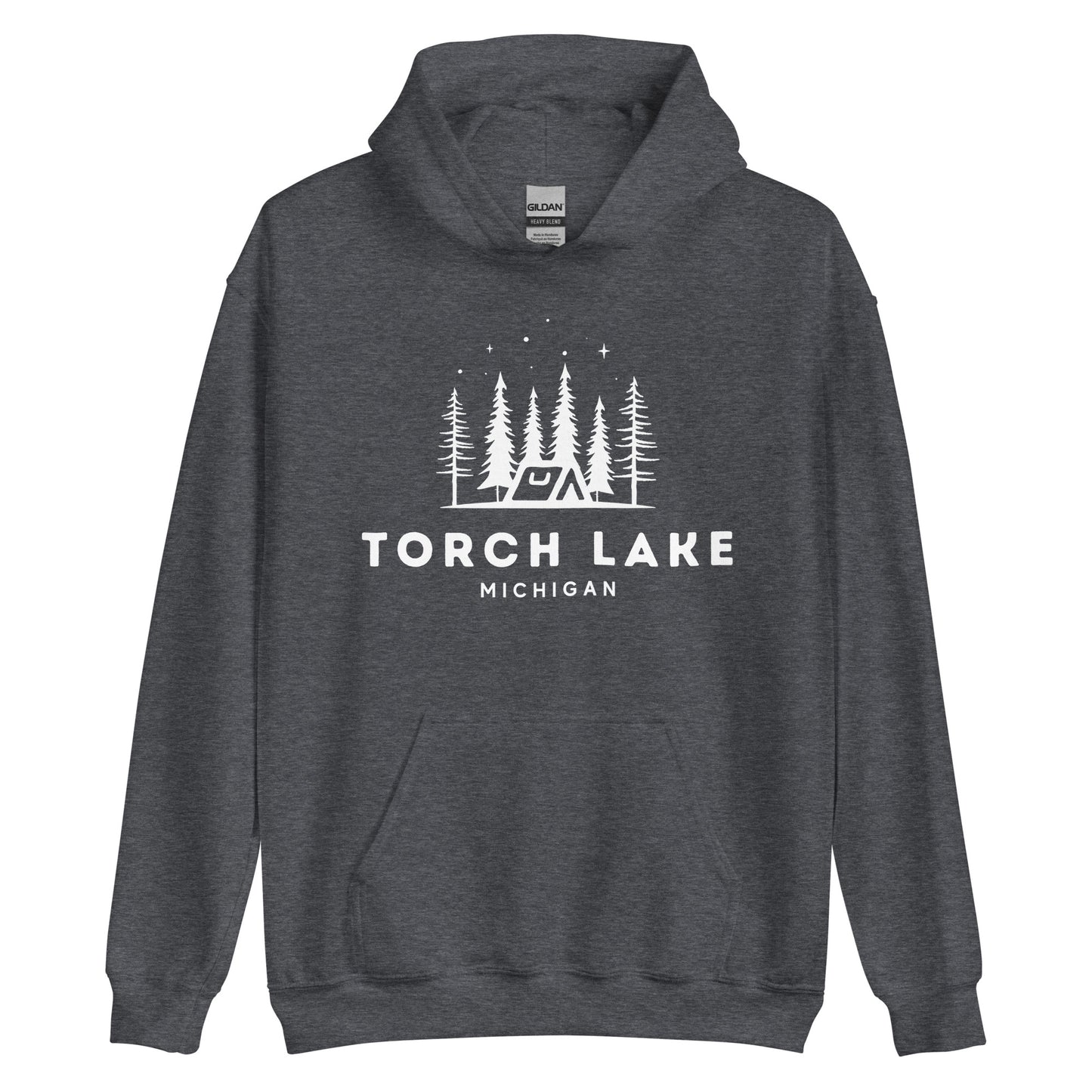 Torch Lake Night Camping Hoodie