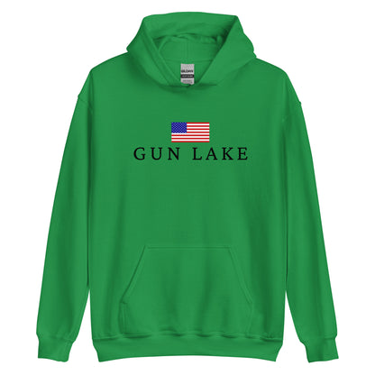 Gun Lake American Flag Hoodie