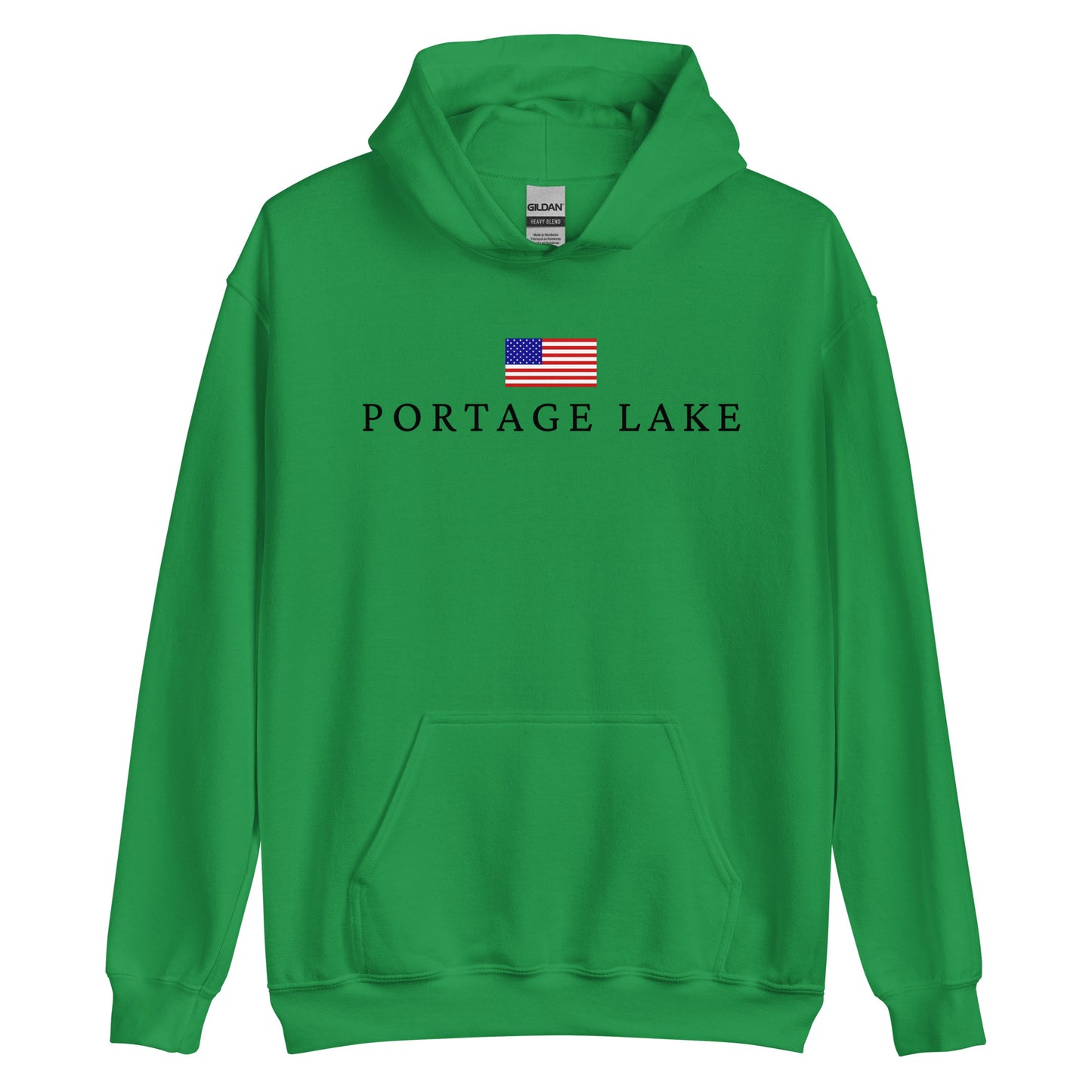 Portage Lake American Flag Hoodie