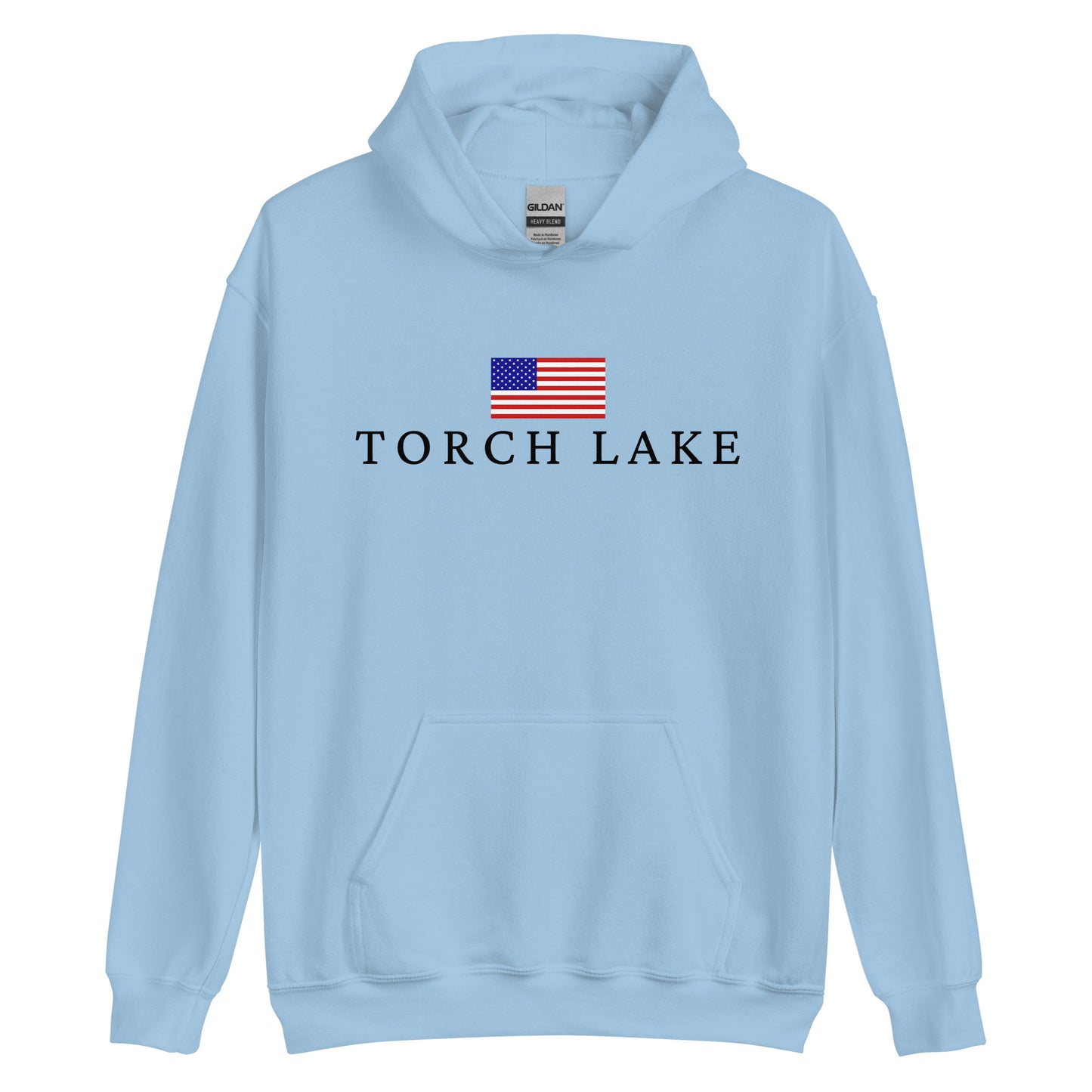 Torch Lake American Flag Hoodie