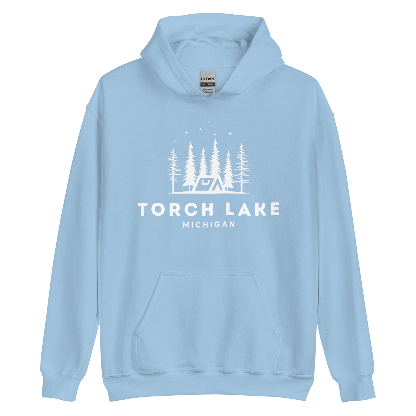 Torch Lake Night Camping Hoodie