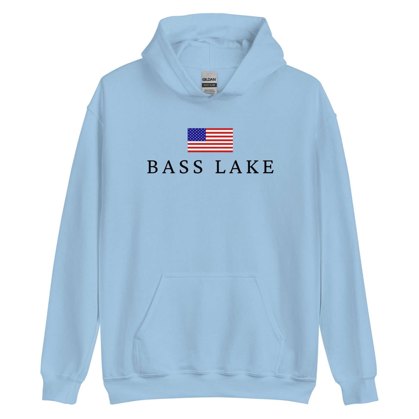 Bass Lake American Flag Hoodie