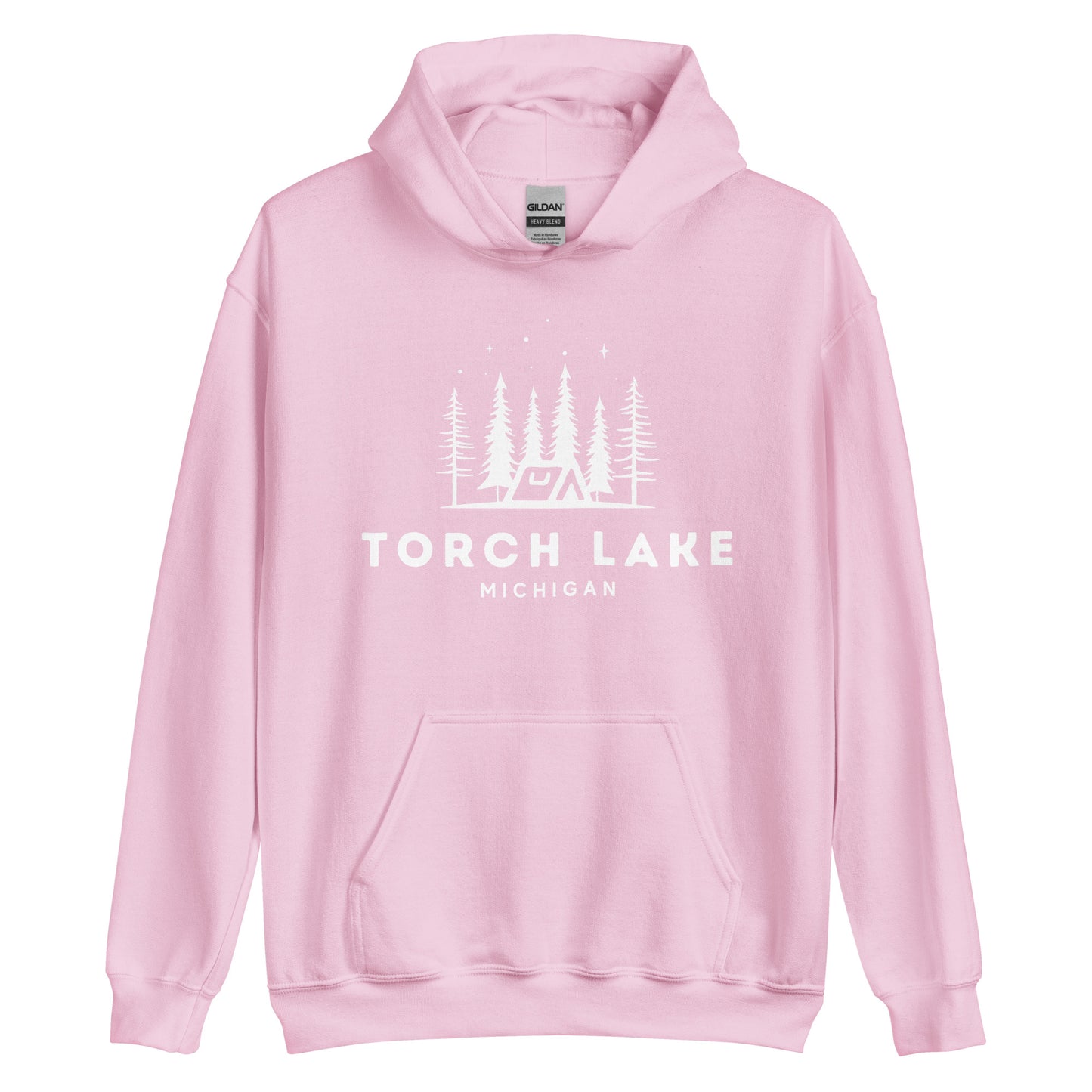 Torch Lake Night Camping Hoodie