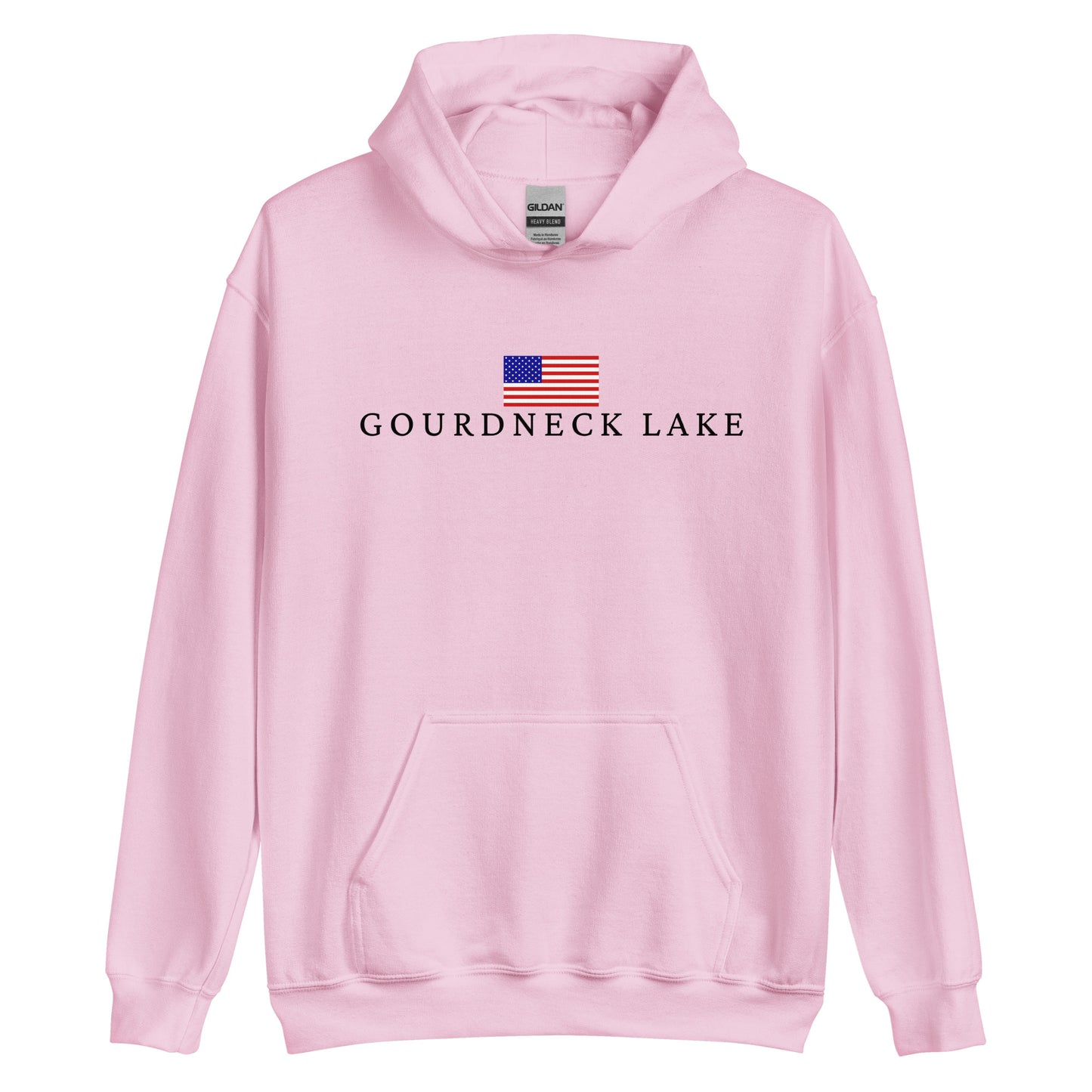 Gourdneck Lake American Flag Hoodie