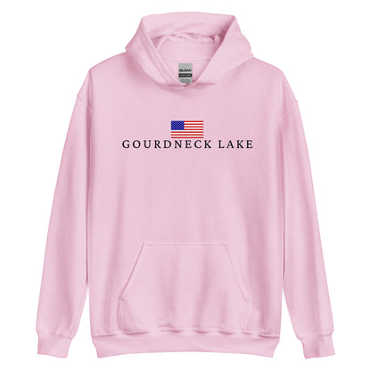 Gourdneck Lake American Flag Hoodie