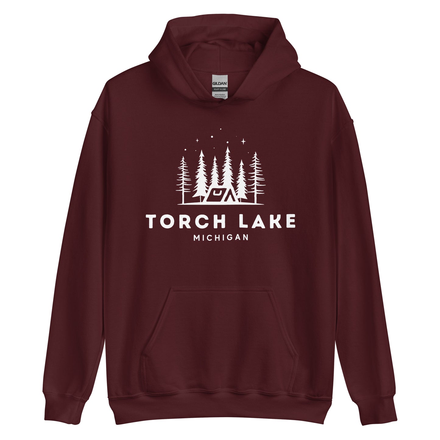 Torch Lake Night Camping Hoodie