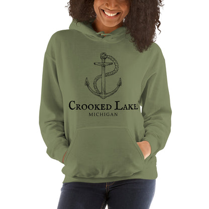 Crooked Lake Old Sea Anchor Hoodie