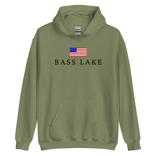 Bass Lake American Flag Hoodie