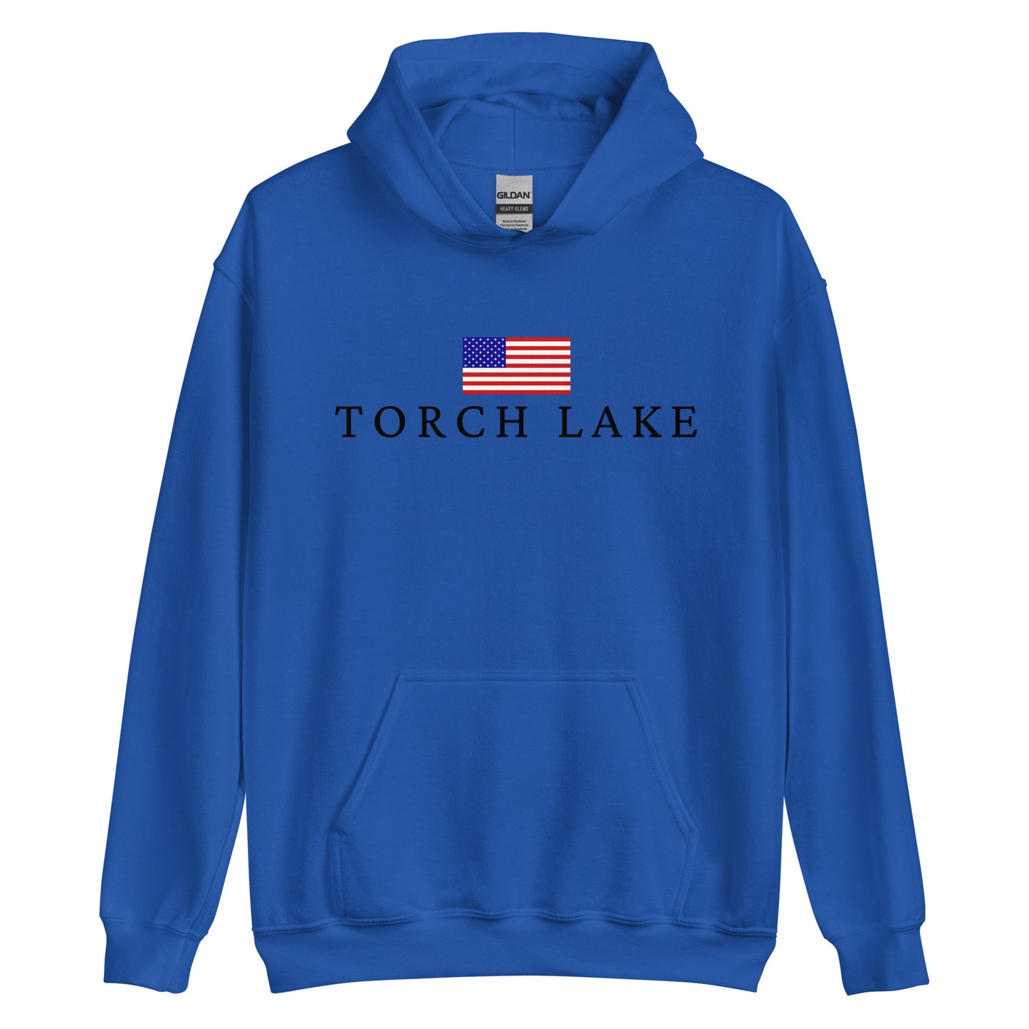 Torch Lake American Flag Hoodie