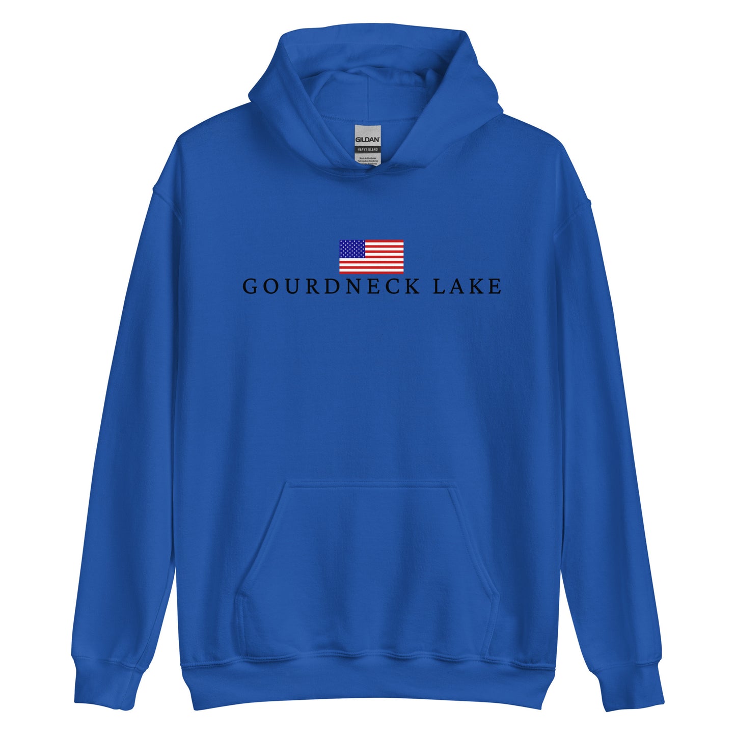 Gourdneck Lake American Flag Hoodie