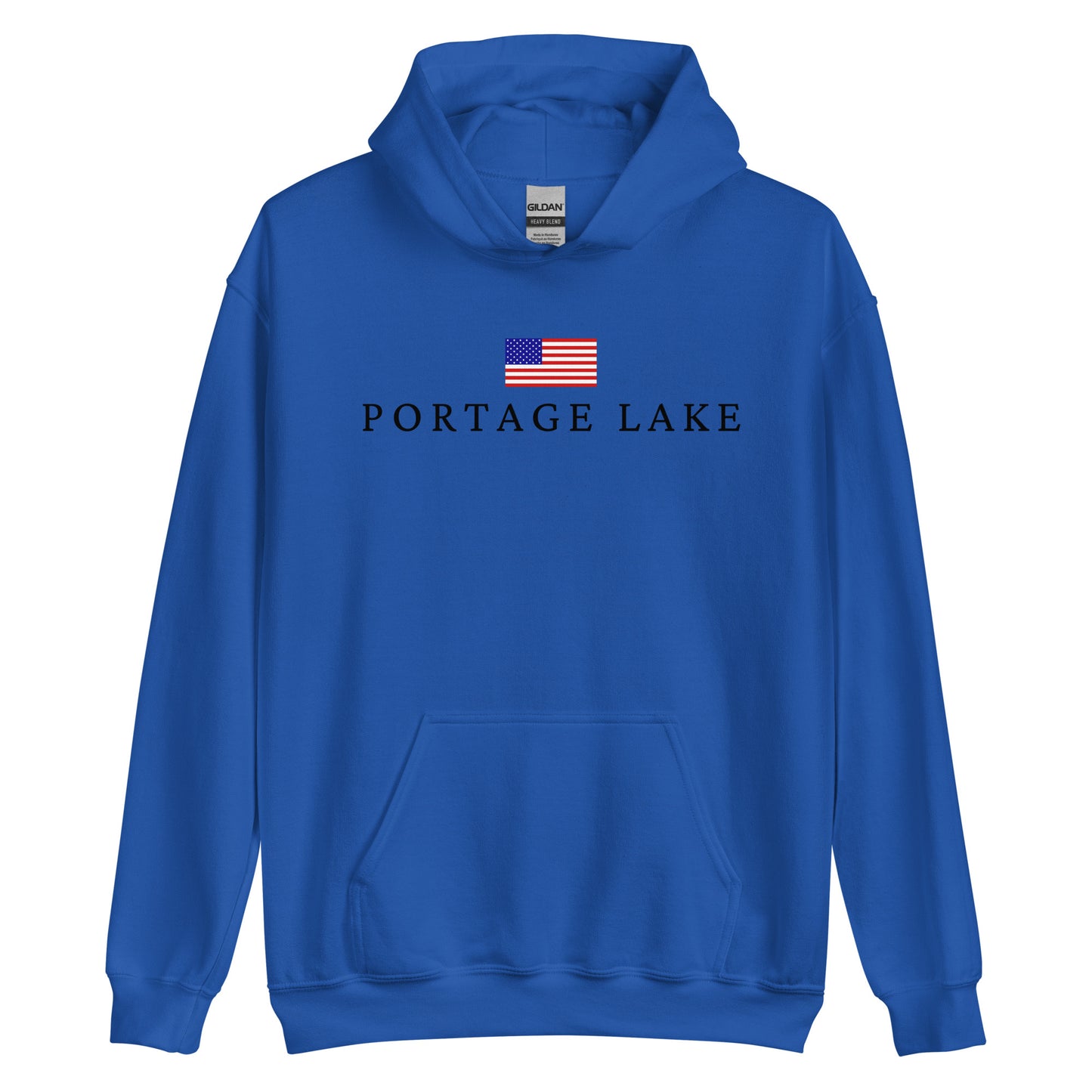 Portage Lake American Flag Hoodie