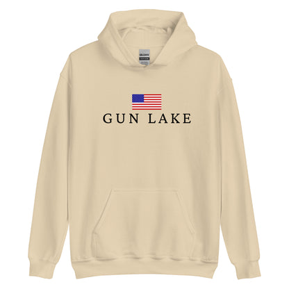 Gun Lake American Flag Hoodie