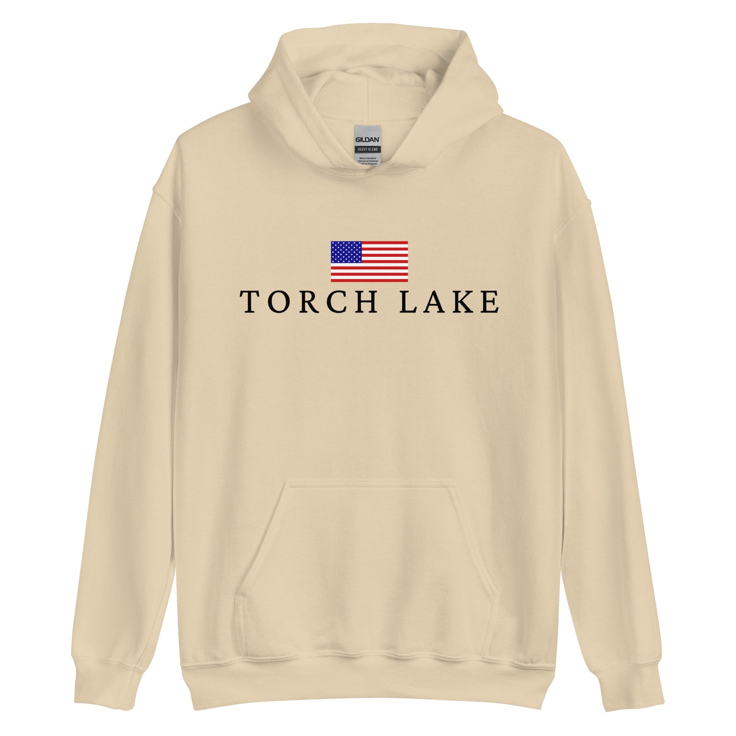 Torch Lake American Flag Hoodie