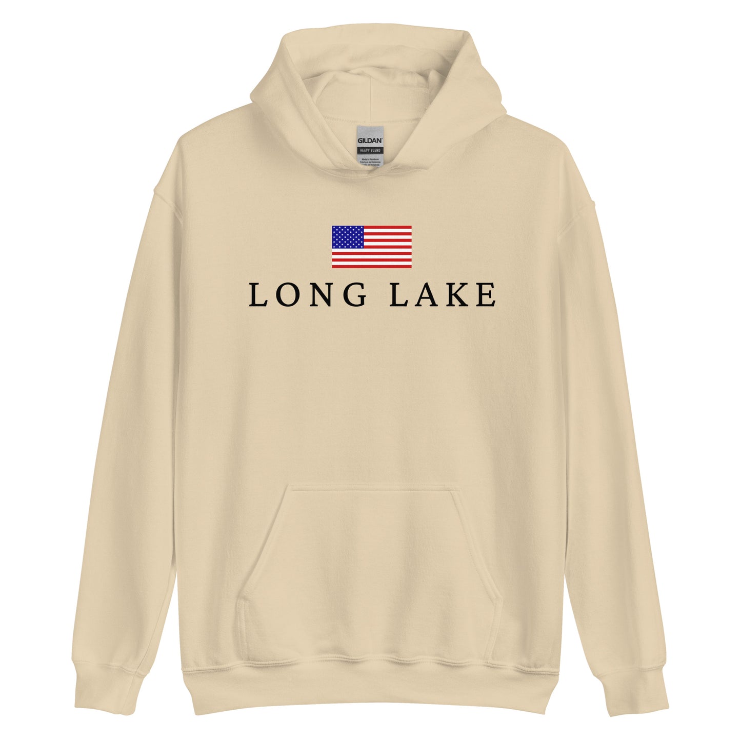 Long Lake American Flag Hoodie