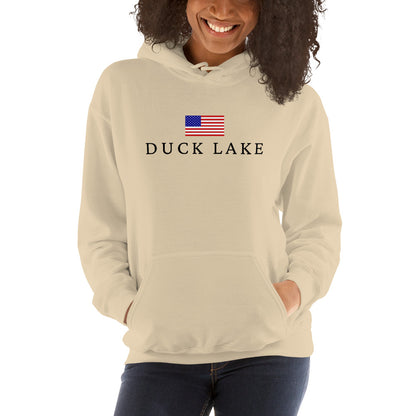 Duck Lake American Flag Hoodie