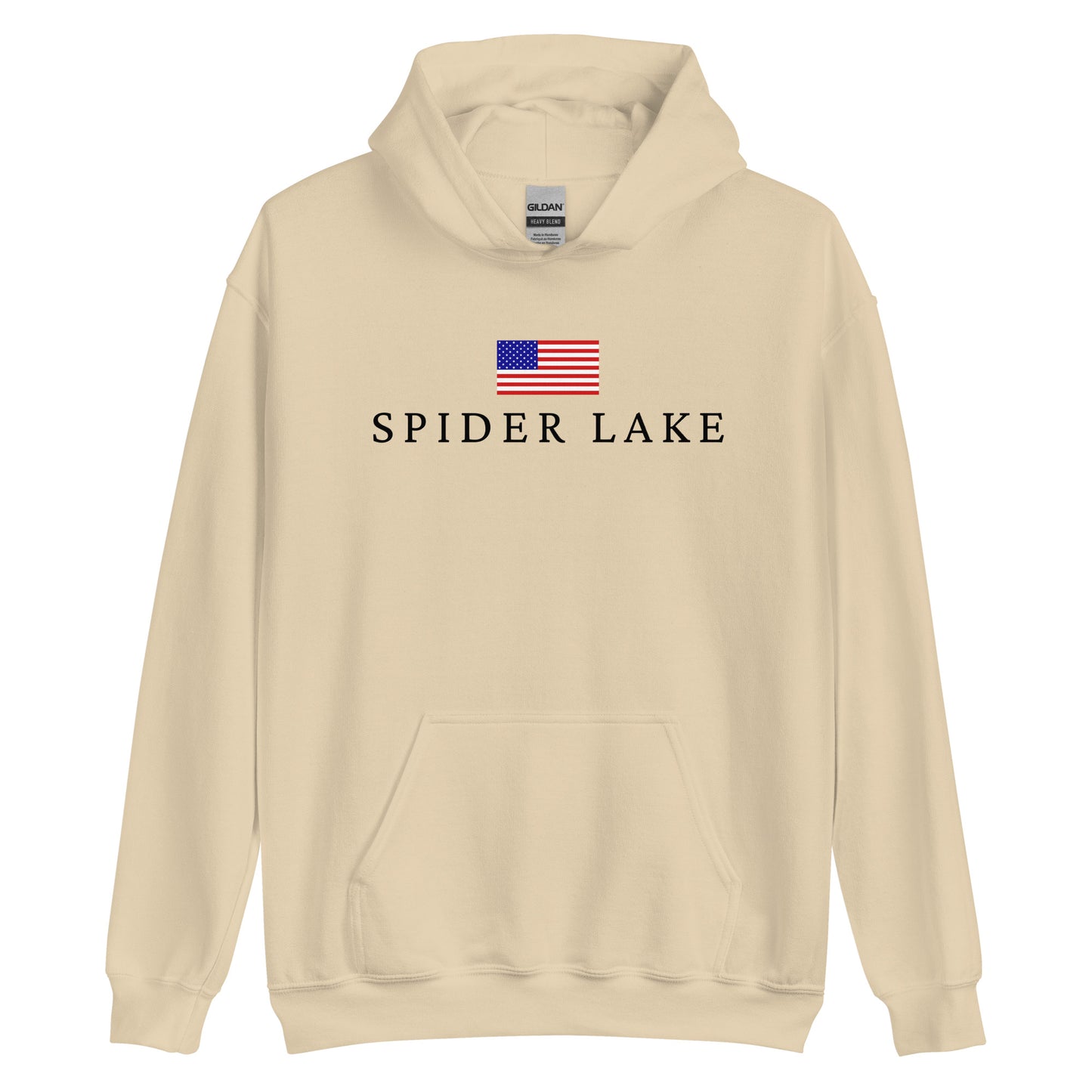 Spider Lake American Flag Hoodie