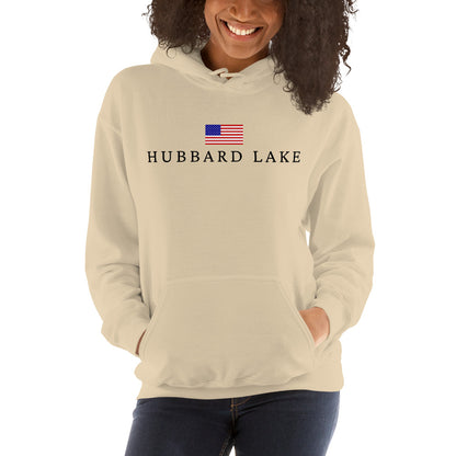 Hubbard Lake American Flag Hoodie