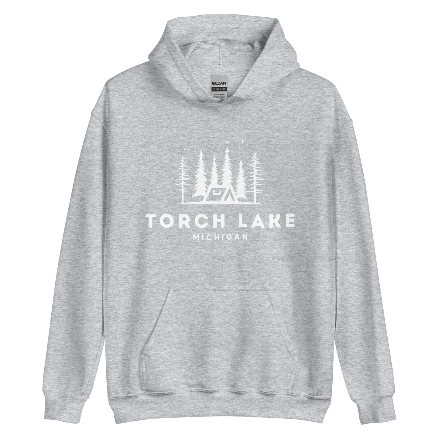 Torch Lake Night Camping Hoodie