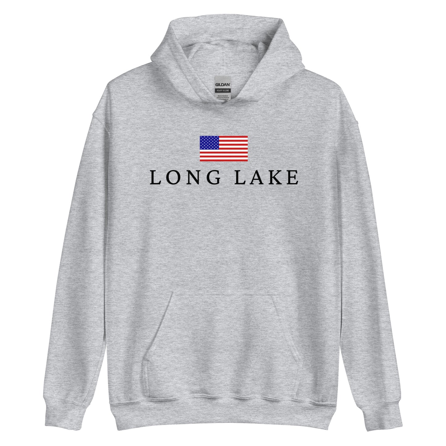 Long Lake American Flag Hoodie