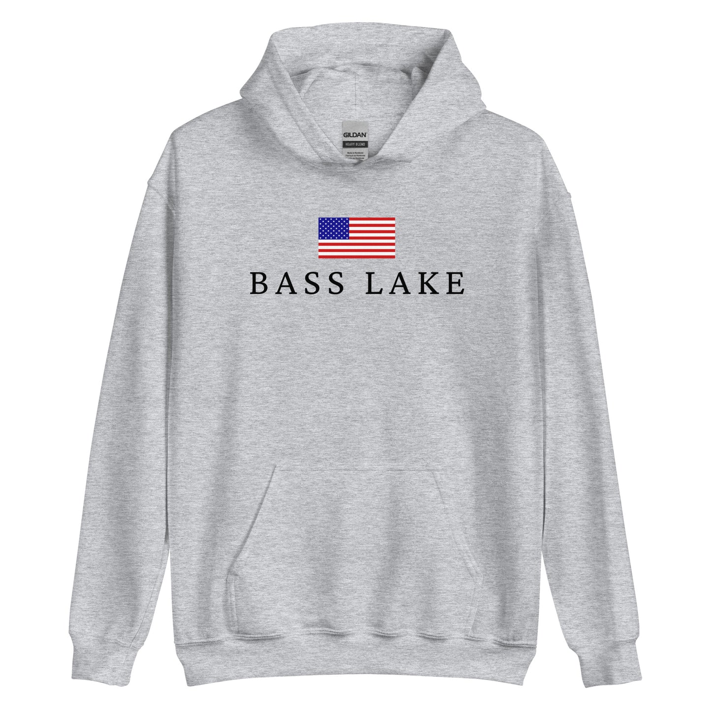 Bass Lake American Flag Hoodie