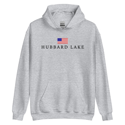 Hubbard Lake American Flag Hoodie