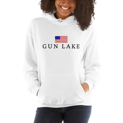 Gun Lake American Flag Hoodie