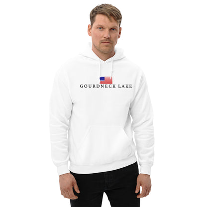 Gourdneck Lake American Flag Hoodie