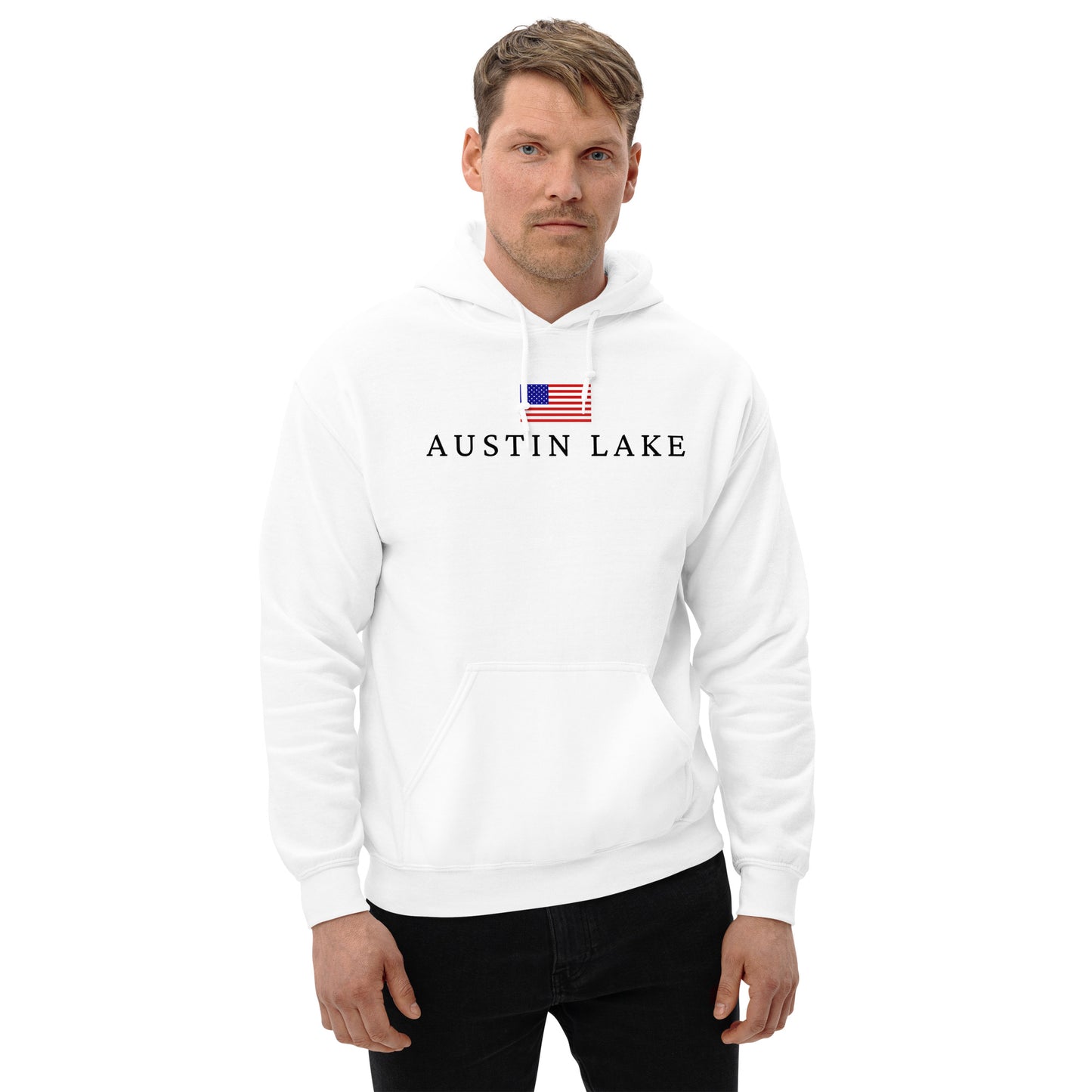 Austin Lake American Flag Hoodie