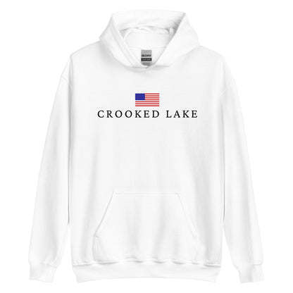 Crooked Lake American Flag Hoodie