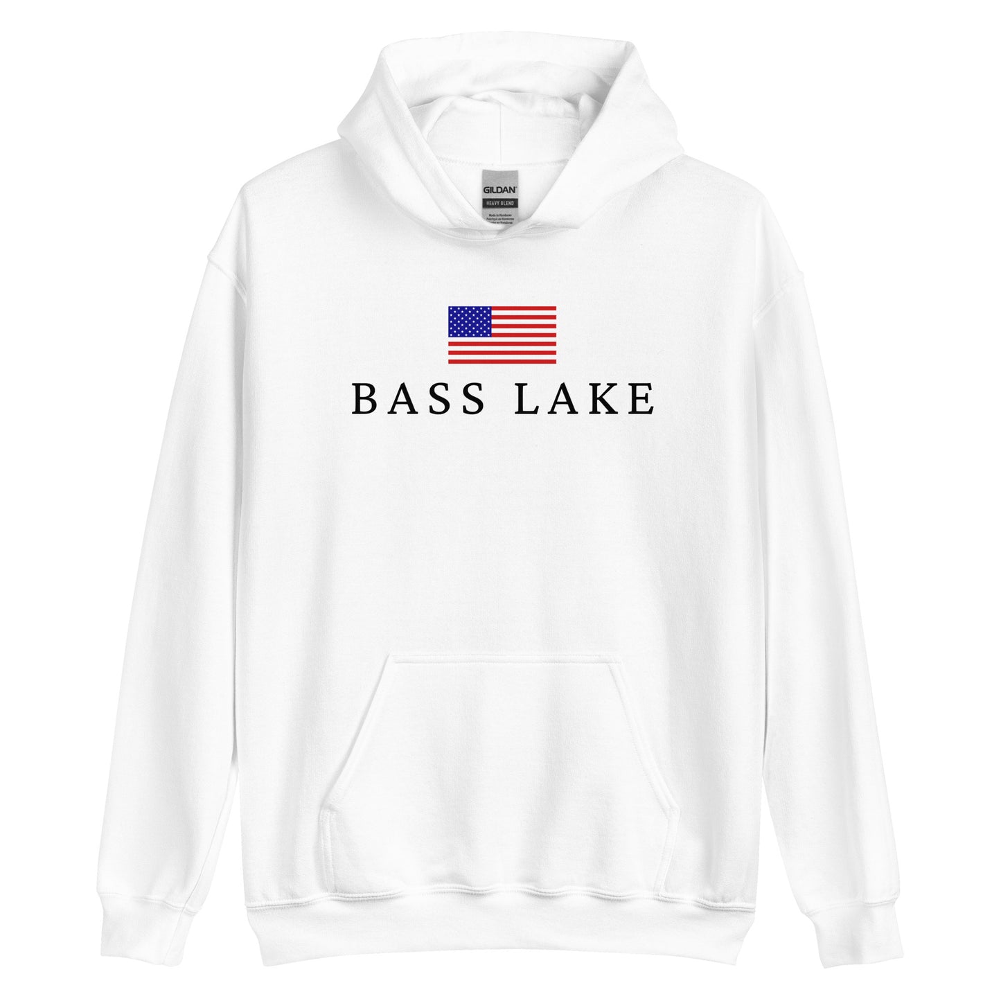 Bass Lake American Flag Hoodie