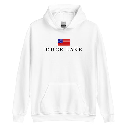 Duck Lake American Flag Hoodie