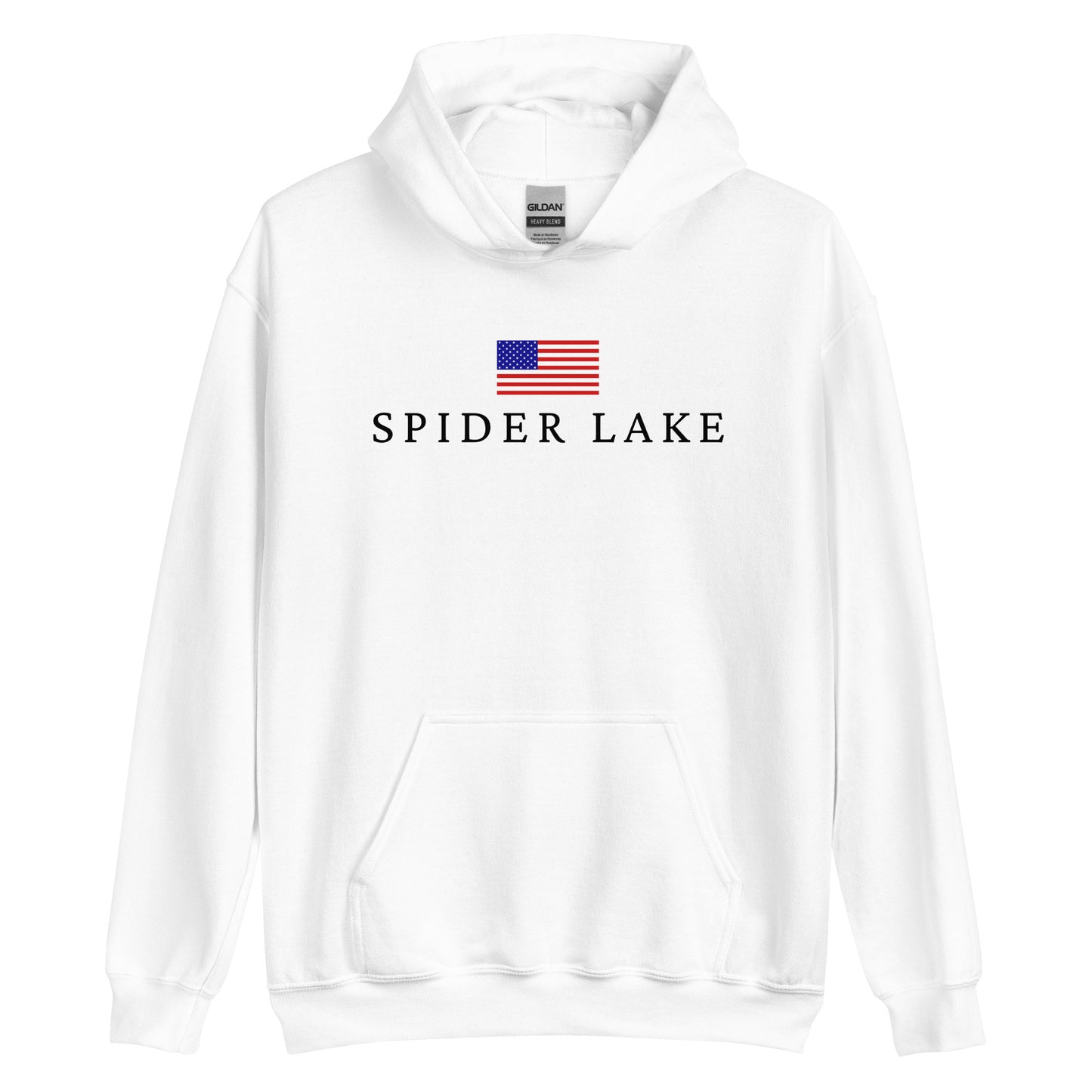 Spider Lake American Flag Hoodie