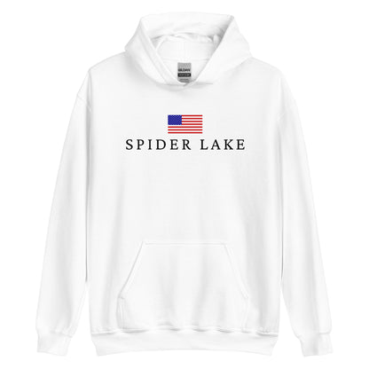 Spider Lake American Flag Hoodie