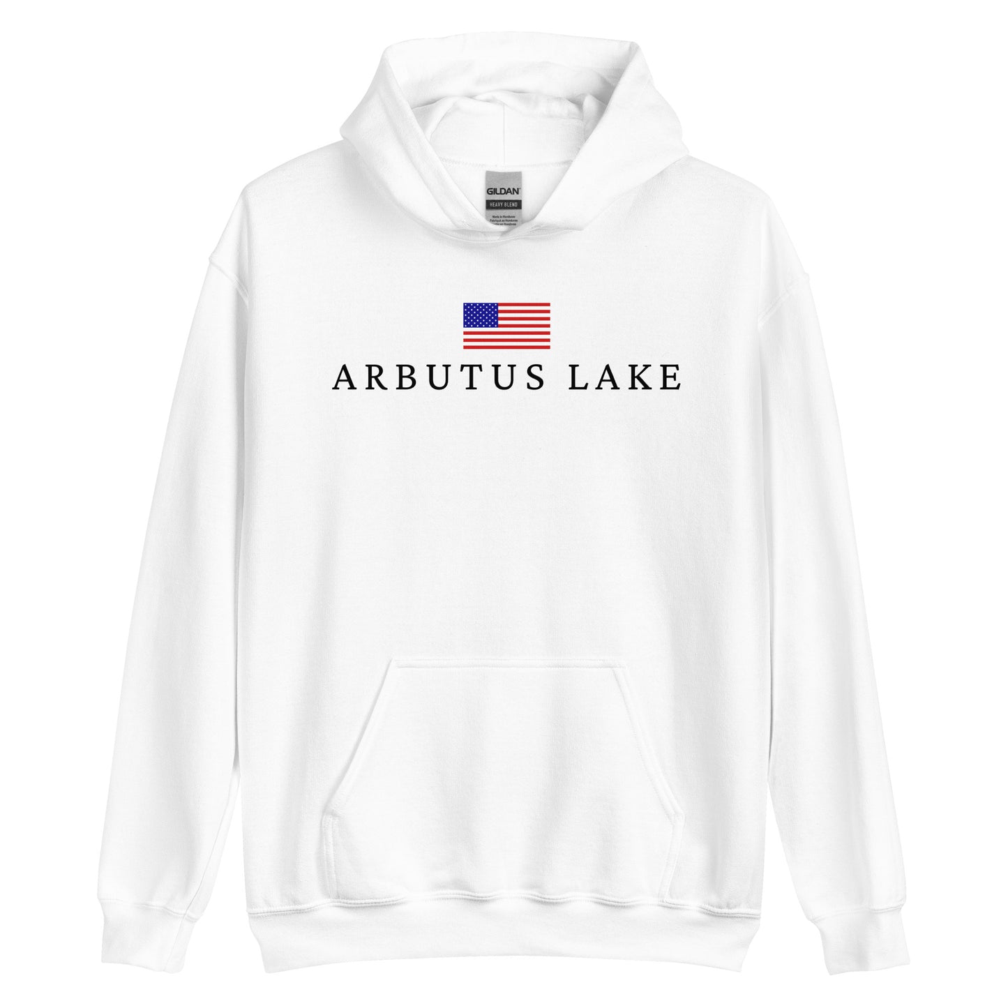 Arbutus Lake American Flag Hoodie