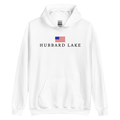 Hubbard Lake American Flag Hoodie